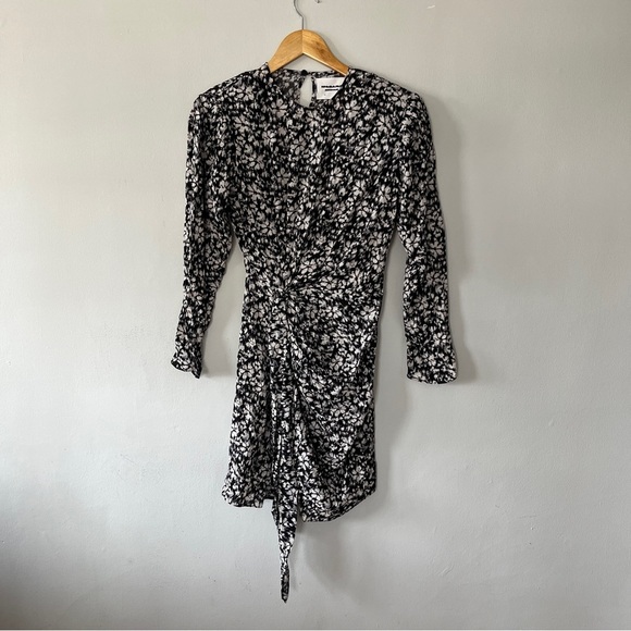 Isabel Marant Étoile Dulce Knotted Floral Dress Size 34 / US 2 NWOT - Picture 4 of 10